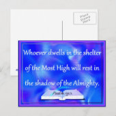 Psalmistenunterkunft Postkarte (Vorne/Hinten)