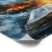 Psalms 119:105 Your word ia a Lamp Poster (Ecke)