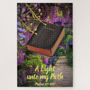 Psalms 119 Bibelverse "Ein Licht auf meinen Weg" Puzzle