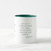 Psalms 121:2 KJV Bibelschrift Zweiteilige Tasse (Zentrum)