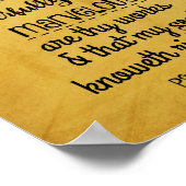 Psalms 139.14 Lob, wunderbar gemacht Poster (Ecke)