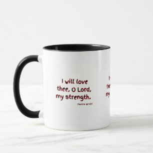 Psalms 18:1 KJV Bibelverse Zwei-Tone-Tasse Tasse