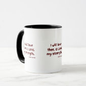 Psalms 18:1 KJV Bibelverse Zwei-Tone-Tasse Tasse (Vorderseite Links)