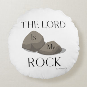 Psalms 18:2 Bibelschrift Zitat KJV Rundes Kissen