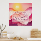 Psalms 19:14  poster (Küche)