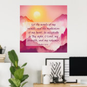 Psalms 19:14  poster (Heimbüro)