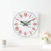 Psalms 1:2 KJV Bible Verse II Roman Numerus Quadratische Wanduhr (Zuhause)