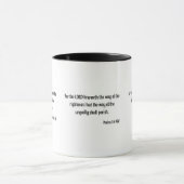 Psalms 1:6 KJV Bibelverse Zweitone-Tasse Tasse (Zentrum)