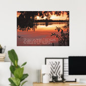 Psalms 23:1-3 Scripture Poster (Heimbüro)