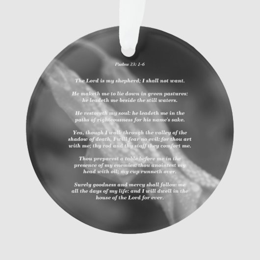 Psalms 23: 1-6 ornament (Vorderseite)