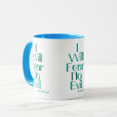 Psalms 23:4 Bibelschrift Verse Zwei-Tone-Tasse Tasse (Vorderseite Links)