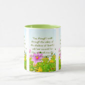 Psalms 23:4 KJV Bible Scripture Pic Two-Tone Tasse (Zentrum)