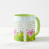 Psalms 23:4 KJV Bible Scripture Pic Two-Tone Tasse (VorderseiteRechts)