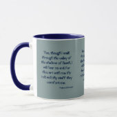 Psalms 23:4 KJV Bible Scripture Two-Tone Tasse (Links)