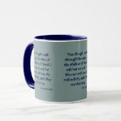 Psalms 23:4 KJV Bible Scripture Two-Tone Tasse (Vorderseite Links)
