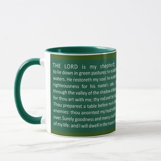 Psalms 23 (Eng) Coffee Mug Tasse (Links)