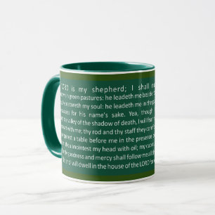 Psalms 23 (Eng) Coffee Mug Tasse