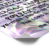 Psalms 27:1 in Amharic Poster (Ecke)