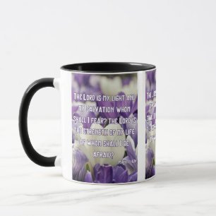 Psalms 27:1 KJV Bibelschrift Pic Two-Tone Tasse