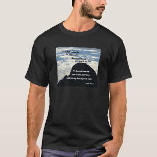 Psalms 40:1,2 Ich wartete geduldig auf den Herrn.. T-Shirt