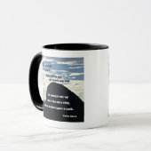 Psalms 40:1,2 Ich wartete geduldig auf den Herrn.. Tasse (Vorderseite Links)