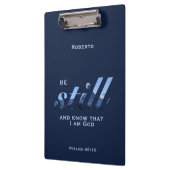 Psalms 46:10 Verse Sei noch blau Berg Name hinzufü Klemmbrett (Links)