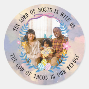 PSALMS 46:7 RUNDER AUFKLEBER