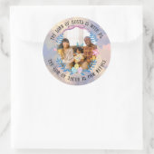 PSALMS 46:7 RUNDER AUFKLEBER (Tasche)