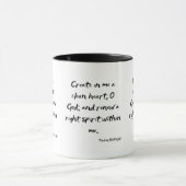 Psalms 51:10 KJV Bible Scripture Zwei-Tone-Tasse Tasse (Zentrum)