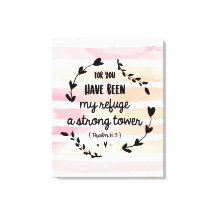 Psalms 61:3 Mein Zufluchtsort Starker Turm Wasserf