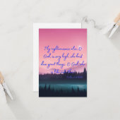 Psalms 71:19 KJV Bible Verse Pic Flachgrüße Karte (Vorderseite/Rückseite Beispiel)