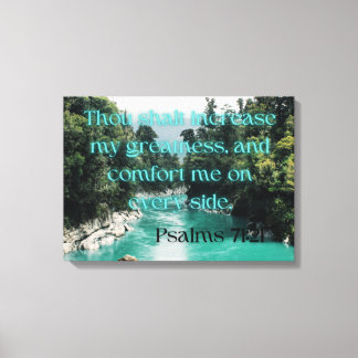 Psalms 71:21 Bibelverse KJV Mauer Kunst Leinwanddruck