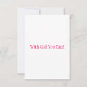 Psalms 71:23 KJV Bible Verse Flat Greeting Card Karte (Rückseite)