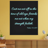 Psalms 71:9 Bibel Verse KJV Mauer Kunst Leinwanddruck (Insitu (Wohnzimmer))