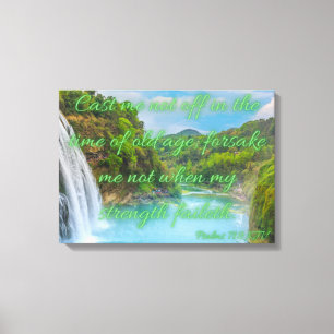 Psalms 71:9 Bibelverse KJV Mauer Kunst Leinwanddruck