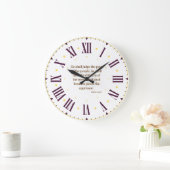 Psalms 72:4 KJV Bible Verse Roman Numeral Große Wanduhr (Zuhause)
