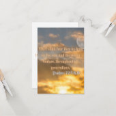 Psalms 72:5 KJV Bible Verse Pic Flat Grußkarte Karte (Vorderseite/Rückseite Beispiel)