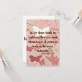 Psalms 72:7 KJV Bible Verse Pic Flat Grußkarte Karte (Vorderseite/Rückseite Beispiel)