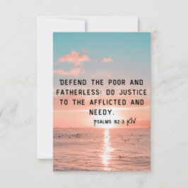 Psalms 82:3 KJV Bible Verse Pic Flachgrüße Karte