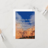 Psalms 92:15 KJV Flat Greeting Card Karte (Vorderseite/Rückseite Beispiel)