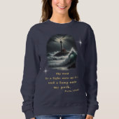 Psalms Bibel Vers Sweatshirt (Vorderseite)