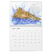 Psalms Bibelschrift Wasserfarbene botanische Pflan Kalender (Mär 2026)