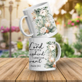 Psalms Bible Verse Floral Coffee Mug Kaffeetasse