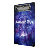 Psalms Bible Verse Galaxy Wasserfarbe Christlich Mini Klemmbrett (Gewinkelt2)