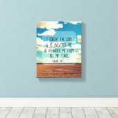 Psalms Bible Verse Leinwanddruck (Insitu (Holzboden))