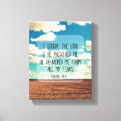 Psalms Bible Verse Leinwanddruck (Vorderseite)