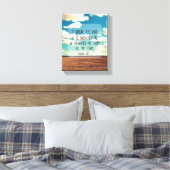 Psalms Bible Verse Leinwanddruck (Insitu (Schlafzimmer))