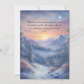 Psalms Bible Verse Winterlandschaft Weihnachten (Vorderseite)