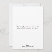 Psalms Bible Verse Winterlandschaft Weihnachten (Rückseite)