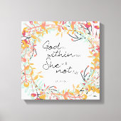 Psalms Blorallengott liegt in ihrem Christlichen Leinwanddruck (Vorderseite)